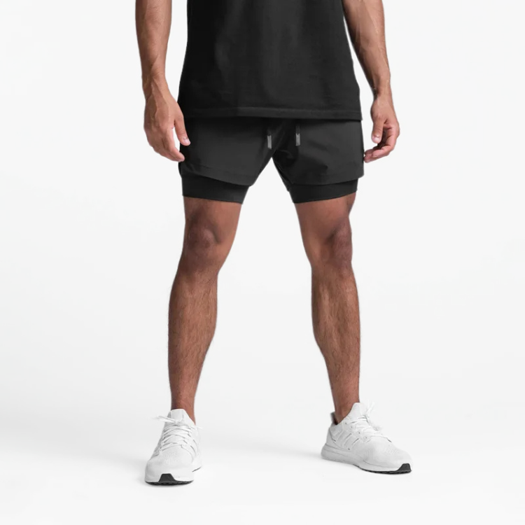 Short Esportivo Masculino Duas Camadas - RUNFLEX™