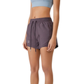 Short Esportivo Feminino Dupla Camada Com Bolso - RUNFLEX™