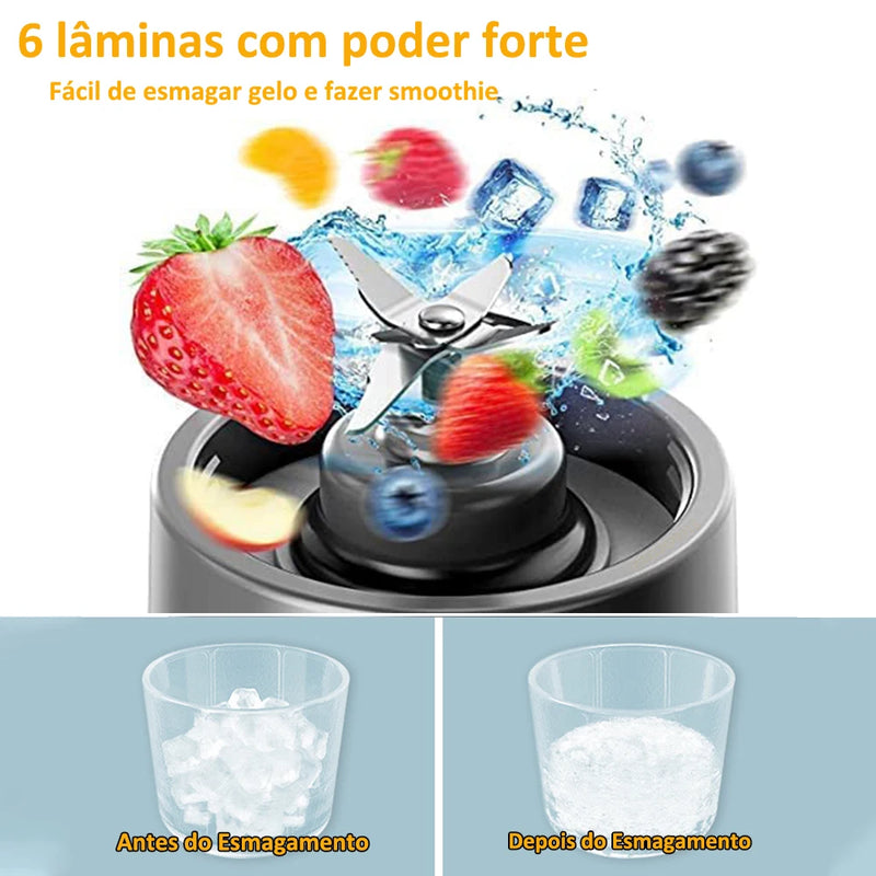 Mini Liquidificador Portátil Elétrico