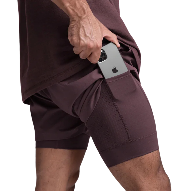 Short Esportivo Masculino Duas Camadas - RUNFLEX™